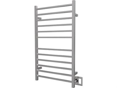 Amba Radiant Brushed Square Hardwired and Plug-In Combo 12-Bar Towel Warmer AMBRSWHLB