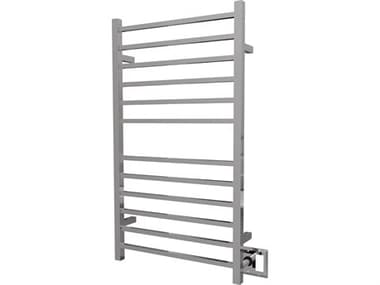 Amba Radiant Polished Square Hardwired and Plug-In Combo 12-Bar Towel Warmer AMBRSWHLP