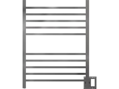 Amba Radiant Polished Stainless Radiant Square Hardwired Heated Towel Rack AMBRSWHP
