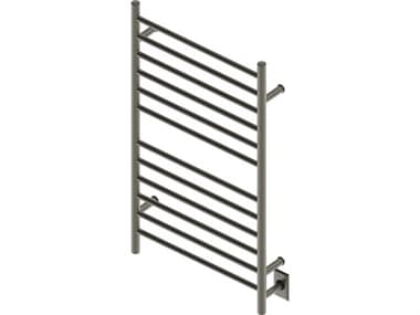 Amba Radiant Brushed Bronze Hardwired and Plug-In Combo Straight 12-Bar Towel Warmer AMBRWHLSBB