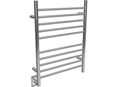 Amba Radiant Polished Hardwired and Plug-In Combo (Left Side) Straight 10-Bar Towel Warmer AMBRWHSPLEFT