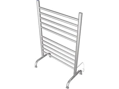 Amba Solo Brushed 24" Freestanding 10-Bar Towel Warmer AMBSAFSB24