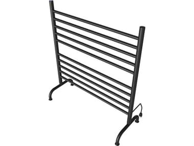 Amba Solo Matte Black 33" Freestanding 10-Bar Towel Warmer AMBSAFSMB33