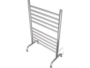 Amba Solo Polished 24" Freestanding 10-Bar Towel Warmer AMBSAFSP24