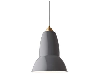 Anglepoise Original-1227 Maxi 1-Light Elephant Grey Bell Mini Pendant ANP31523