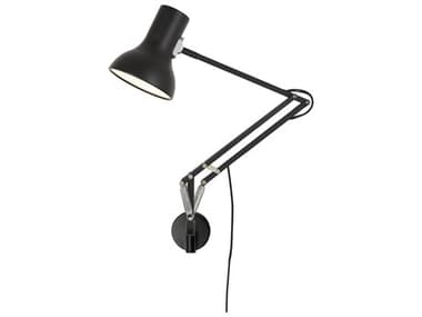 Anglepoise Type-75 Mini 1-Light Jet Black Swing Wall Sconce ANP32729