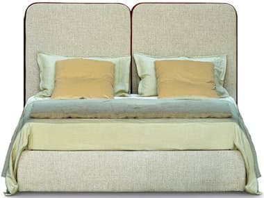 Arflex Palazzo Beige Plywood Upholstered Queen Platform Bed ARF3222
