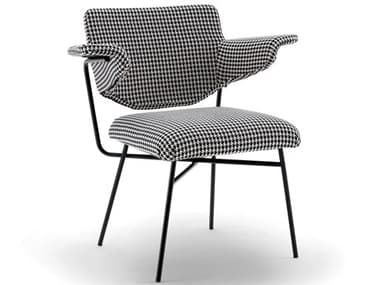 Arflex Neptunia Black Upholstered Arm Dining Chair ARF3524