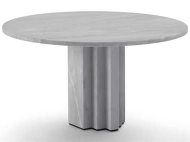 Arflex Scalea Round Bardiglio Marble End Table ARF5017