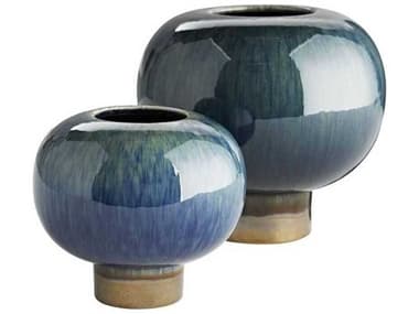 Arteriors Home Tuttle Peacock Bronze Vase Set of 2 ARH1040