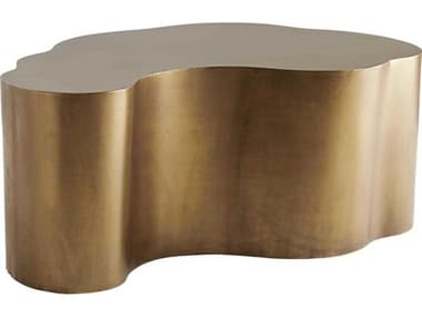 Arteriors Home Meadow 36&quot; Metal Antique Brass Coffee Table ARH2100