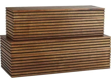 Arteriors Home Trinity Chestnut Storage Case Set of 2 ARH2222