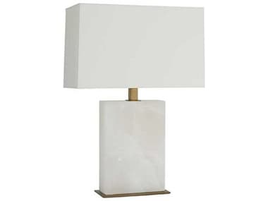 Arteriors Home Carson Snow Marble With Vintage Brass White Table Lamp ARH42328798