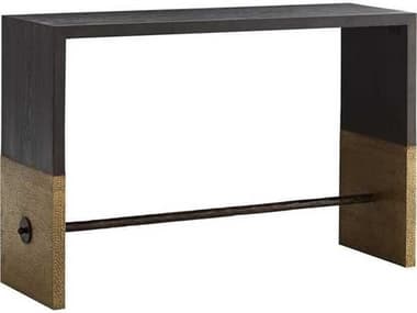 Arteriors Home Lyle Rectangular Wood Cerused Sable Console Table ARH4379