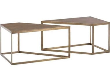 Arteriors Home Austin Rectangular Metal Antique Brass Coffee Table ARH4520