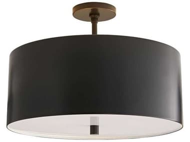 Arteriors Home Tarbell 3-Light Bronze Semi Flush Mount ARH49268