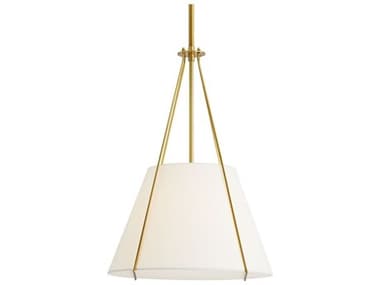 Arteriors Home Heloise 1-Light Antique Brass Drum Pendant ARH49693