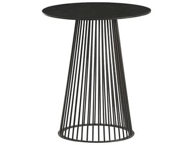 Arteriors Home Lou 18&quot; Round Metal Black End Table ARH6047