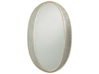 Arteriors Home Nadine Champagne Leaf Oval Wall Mirror ARH6119