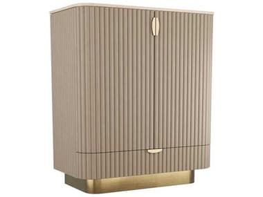 Arteriors Home Pontevera Beige Oak Wood Morel Bar Cabinet ARH6267