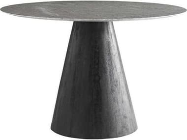 Arteriors Home Theodore Round Marble Ebony Dining Table ARH6855