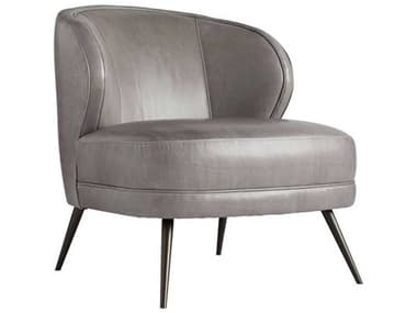 Arteriors Home Kitts Gray Leather Accent Chair ARH8148