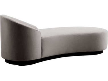 Arteriors Home Turner Sharkskin Grey Ash Velvet Upholstered Chaise ARH8167