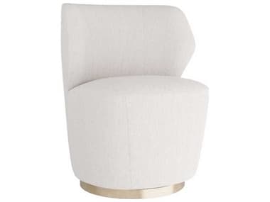 Arteriors Home Poppy Swivel White Accent Chair ARH8171