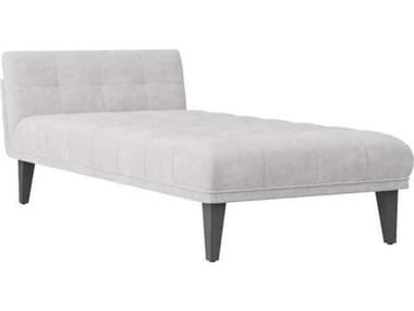 Arteriors Home Phaedra Platinum Grey Ash Upholstered Chaise ARH8179