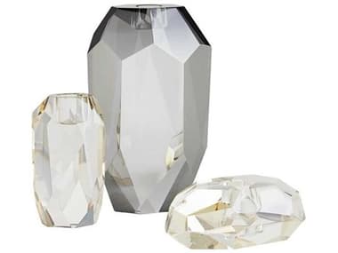 Arteriors Home Violet Tinted Crystal Candle Holder Set of 3 ARH9635