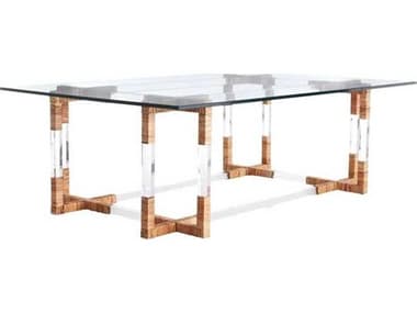 Arteriors Home Corset Rectangular Clear Glass Coffee Table ARHDC2021