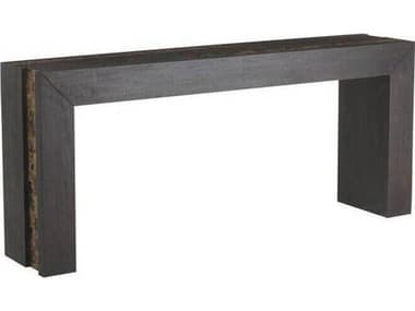 Arteriors Home Kingston Rectangular Wood Umber Natural Faux Horn Brown Console Table ARHFLI16