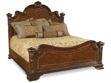 A.R.T. Furniture Old World Cherry Pomegranate Wood Queen Panel Bed AT1431552606