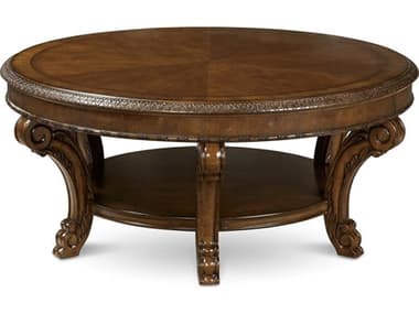 A.R.T. Furniture Old World 44&quot; Round Wood Cherry Pomegranate Cocktail Table AT1433022606
