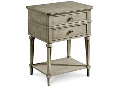 A.R.T. Furniture Morrissey Kirke 25" Wide 2-Drawers Silver Parrawood Nightstand AT2181412727