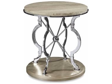 A.R.T. Furniture Morrissey Yeats Round Silver Nightstand AT2183082727
