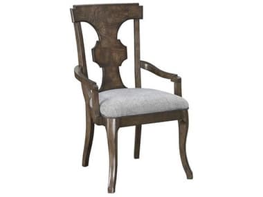 A.R.T. Furniture Landmark Ply Wood Brown Upholstered Arm Dining Chair AT2562032316