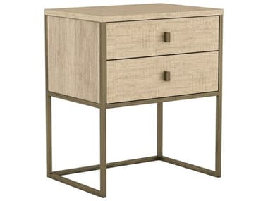 A.R.T. Furniture North Side 25" Wide 2-Drawers Brown Ash Wood Nightstand AT2691412556
