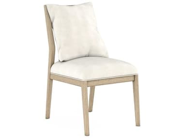 A.R.T. Furniture North Side Ash Wood White Fabric Upholstered Dining Chair AT2692062556K2