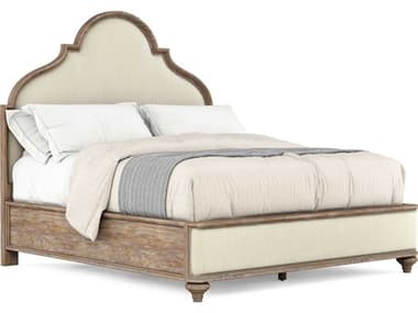 A.R.T. Furniture Architrave Beige Pine Wood Upholstered Queen Panel Bed AT2771252608