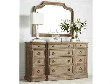 A.R.T. Furniture Architrave 70" Wide 12-Drawers Brown Triple Dresser with Wall Mirror AT2771312608SET