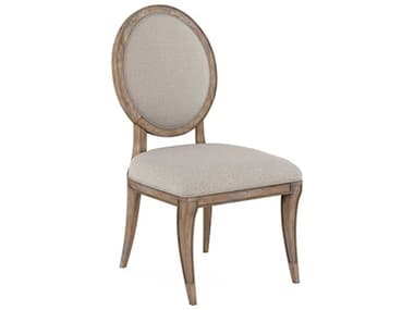 A.R.T. Furniture Architrave Rubberwood Beige Upholstered Side Dining Chair AT2772022608