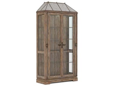 A.R.T. Furniture Architrave 46&quot; Pine Wood Almond Display Cabinet AT2772402608