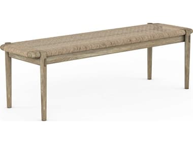 A.R.T. Furniture Frame 59" Beige Fabric Upholstered Accent Bench AT2781492335