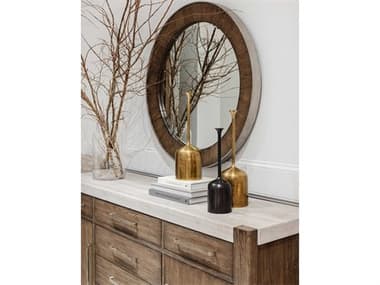 A.R.T. Furniture Stockyard 76" Ash Wood Sideboard with Wall Mirror AT2842522303SET