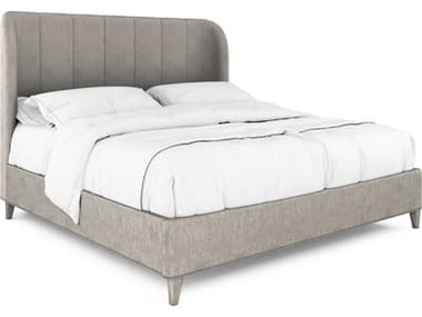 A.R.T. Furniture Vault Mink Gray Rubberwood Upholstered California King Shelter Bed AT2851272354