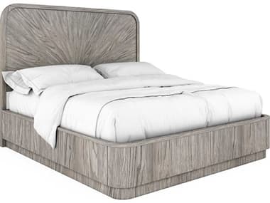 A.R.T. Furniture Vault Gray Oak Wood Queen Panel Bed AT2851352354
