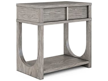 A.R.T. Furniture Vault 30&quot; Wide 1-Drawer Gray Rubberwood Nightstand AT2851412354