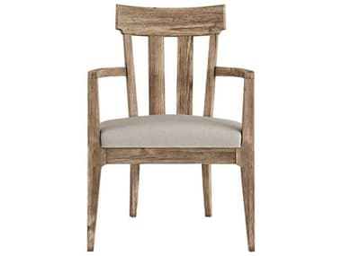 A.R.T. Furniture Passage Ash Wood Natural Fabric Upholstered Arm Dining Chair AT2872052302