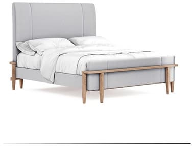 A.R.T. Furniture Post Gray Ash Wood Upholstered King Panel Bed AT2881362355